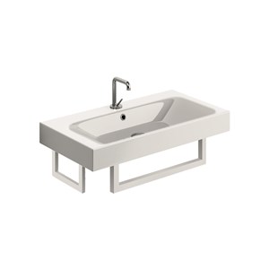 Lavabo 80x45 con porta asciugamani