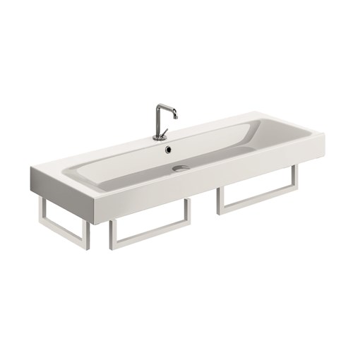 Lavabo 120x45 con porta asciugamani