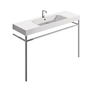 Lavabo 140x45 con struttura a terra