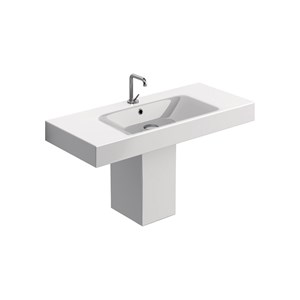 Lavabo 100x45 con semicolonna