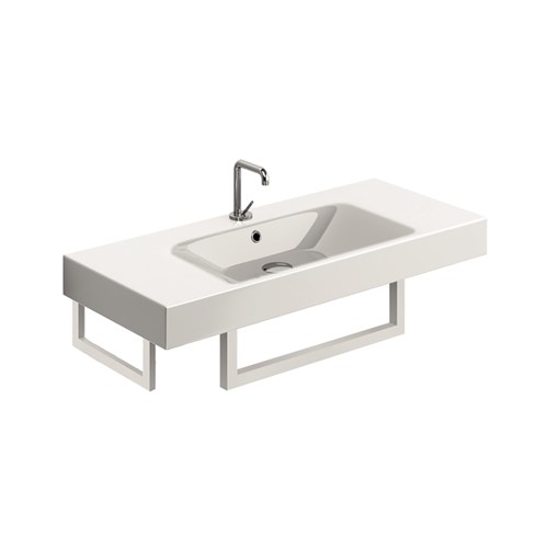 Lavabo 100x45 con porta asciugamani