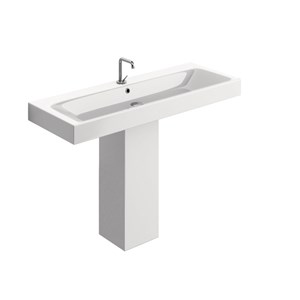 Lavabo con colonna 100x45 cm