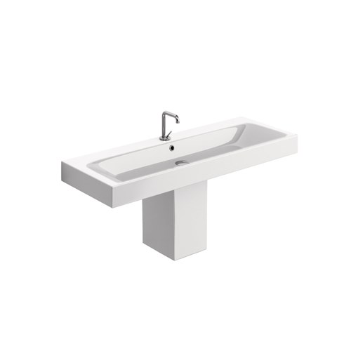 Lavabo 100x45 con semicolonna