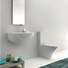 Lavabo 70 sopseso cod 3740, Vaso monoblocco unico cod 3717, Vaso monoblocco unico cod 3781