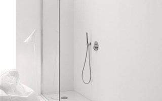 Parete doccia in vetro per il bagno minimal