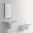 Lavabo 70x45, Semicolonna cod 3532_3575, Vaso unico “PROLUNGATO” cod 3518, Bidet Monoforo cod 3521