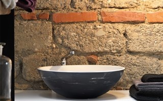 Lavabi rotondi per bagni con top