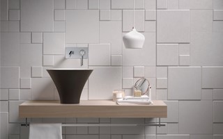 Lavabo Flute Decò, un'opera d'arte ceramica per il bagno