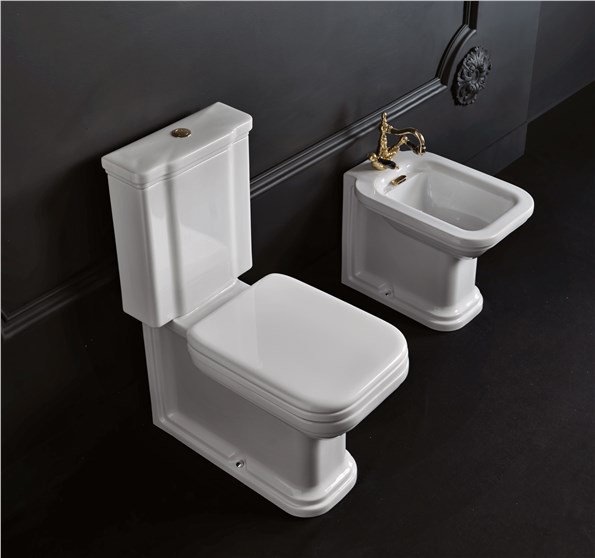 Close coupled wc pan con cassetta monoblocco cod 4117, Close coupled wc pan con cassetta monoblocco cod 4181, Bidet “PROLUNGATO” cod 4120